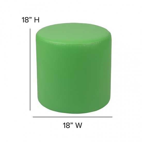 Soft Seating Collaborative Circle for Classrooms and Common Spaces - 18" Seat Height (Green)