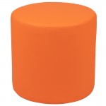 Soft Seating Collaborative Circle for Classrooms and Common Spaces - 18" Seat Height (Orange)