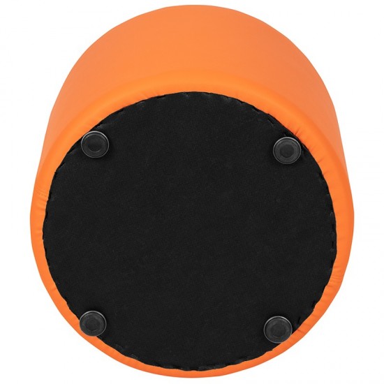 Soft Seating Collaborative Circle for Classrooms and Common Spaces - 18" Seat Height (Orange)
