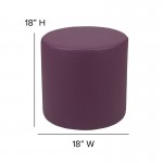 Soft Seating Collaborative Circle for Classrooms and Common Spaces - 18" Seat Height (Purple)