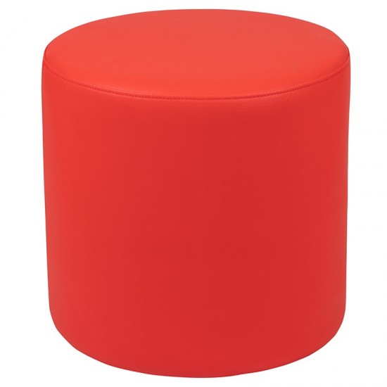 Soft Seating Collaborative Circle for Classrooms and Common Spaces - 18" Seat Height (Red)