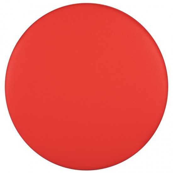 Soft Seating Collaborative Circle for Classrooms and Common Spaces - 18" Seat Height (Red)