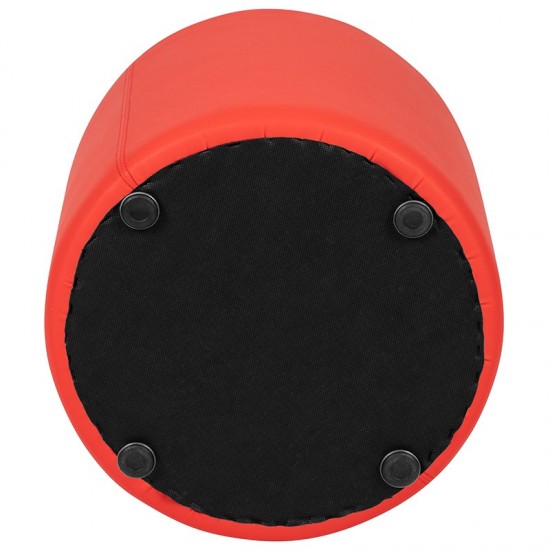 Soft Seating Collaborative Circle for Classrooms and Common Spaces - 18" Seat Height (Red)