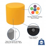 Soft Seating Collaborative Circle for Classrooms and Common Spaces - 18" Seat Height (Yellow)