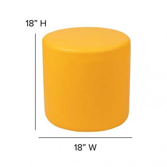 Soft Seating Collaborative Circle for Classrooms and Common Spaces - 18" Seat Height (Yellow)