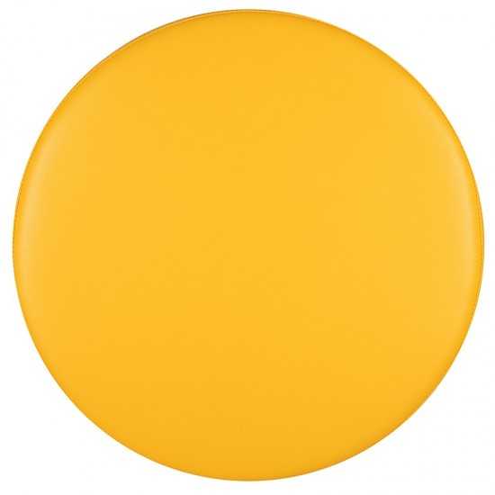 Large Soft Seating Collaborative Circle for Classrooms and Common Spaces - Yellow (18" Height x 24" Diameter)