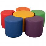 Soft Seating Collaborative Flower Set for Classrooms and Common Spaces - Assorted Colors (18"H)