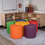 Soft Seating Collaborative Flower Set for Classrooms and Common Spaces - Assorted Colors (18"H)