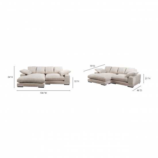 PLUNGE SECTIONAL CAPPUCCINO