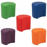 Soft Seating Collaborative Flower Set for Classrooms and Common Spaces - Assorted Colors (18"H)