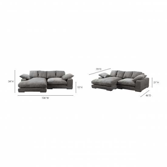 PLUNGE SECTIONAL CHARCOAL