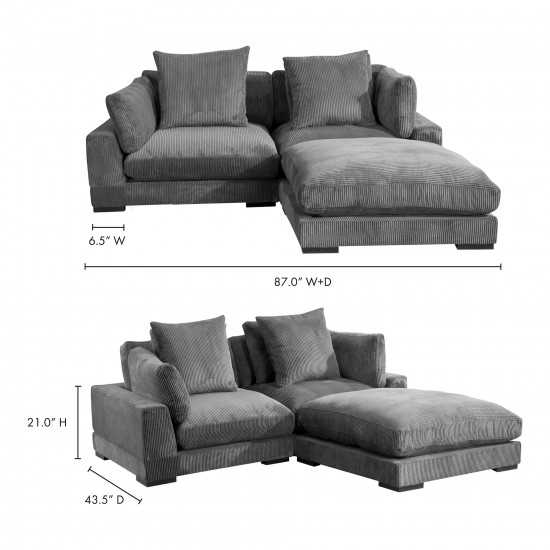 TUMBLE NOOK MODULAR SECTIONAL CHARCOAL