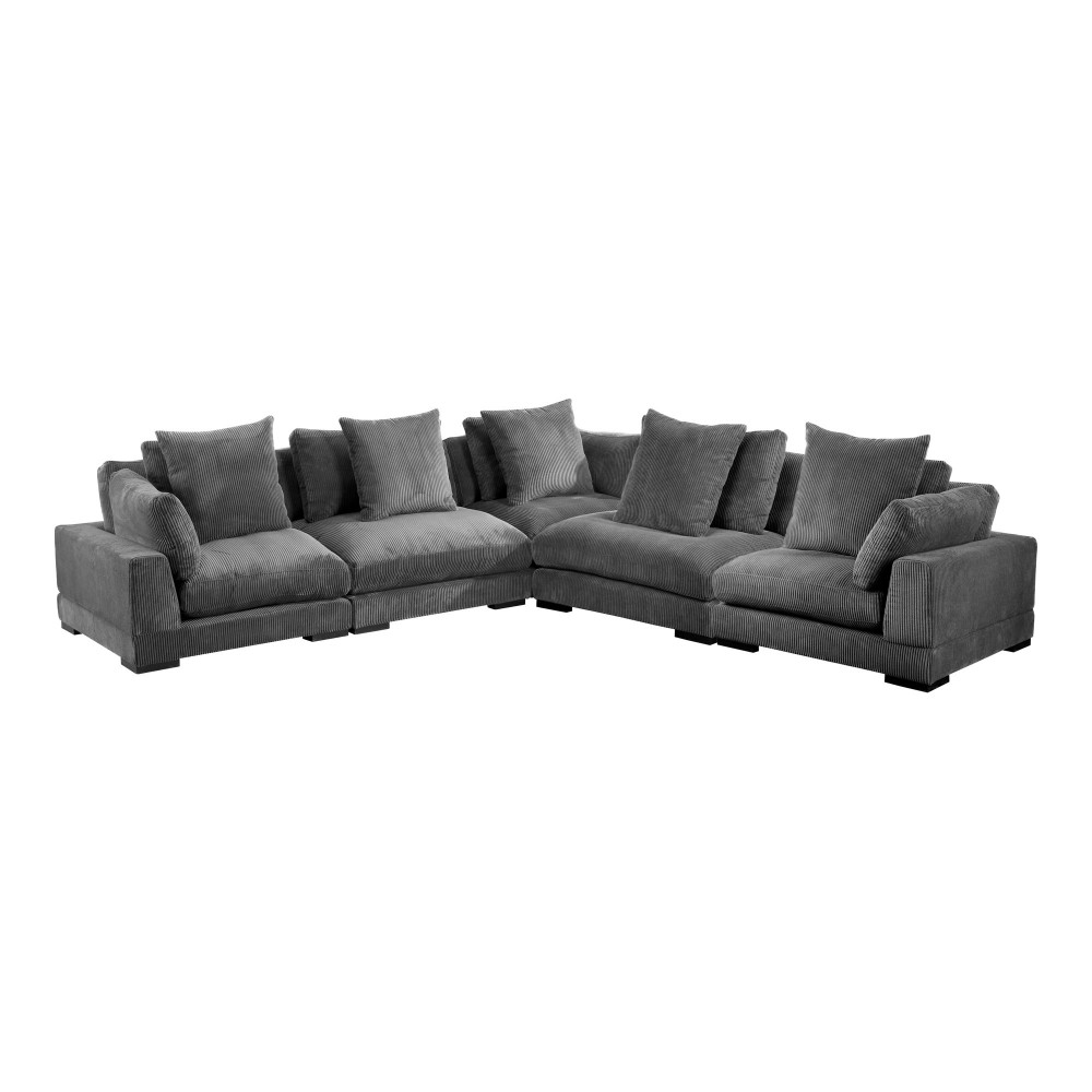 TUMBLE CLASSIC L MODULAR SECTIONAL CHARCOAL