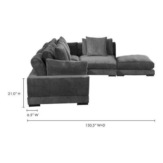 TUMBLE DREAM MODULAR SECTIONAL CHARCOAL