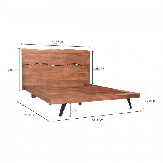 MADAGASCAR PLATFORM BED QUEEN