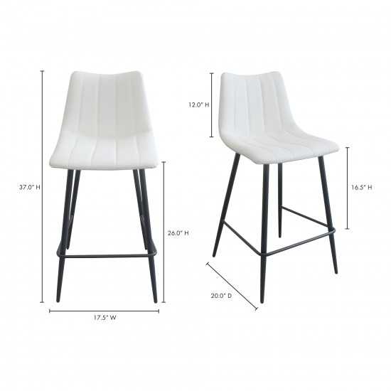 ALIBI COUNTER STOOL IVORY-M2