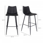 ALIBI BARSTOOL MATTE BLACK-M2