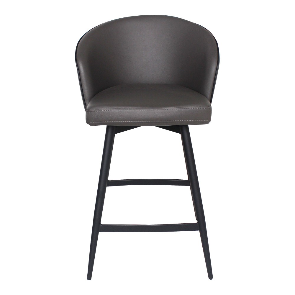 WEBBER SWIVEL COUNTER STOOL CHARCOAL WEBBER SWIVEL COUNTER STOOL CHARCOAL