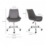 MACK SWIVEL OFFICE CHAIR GREY