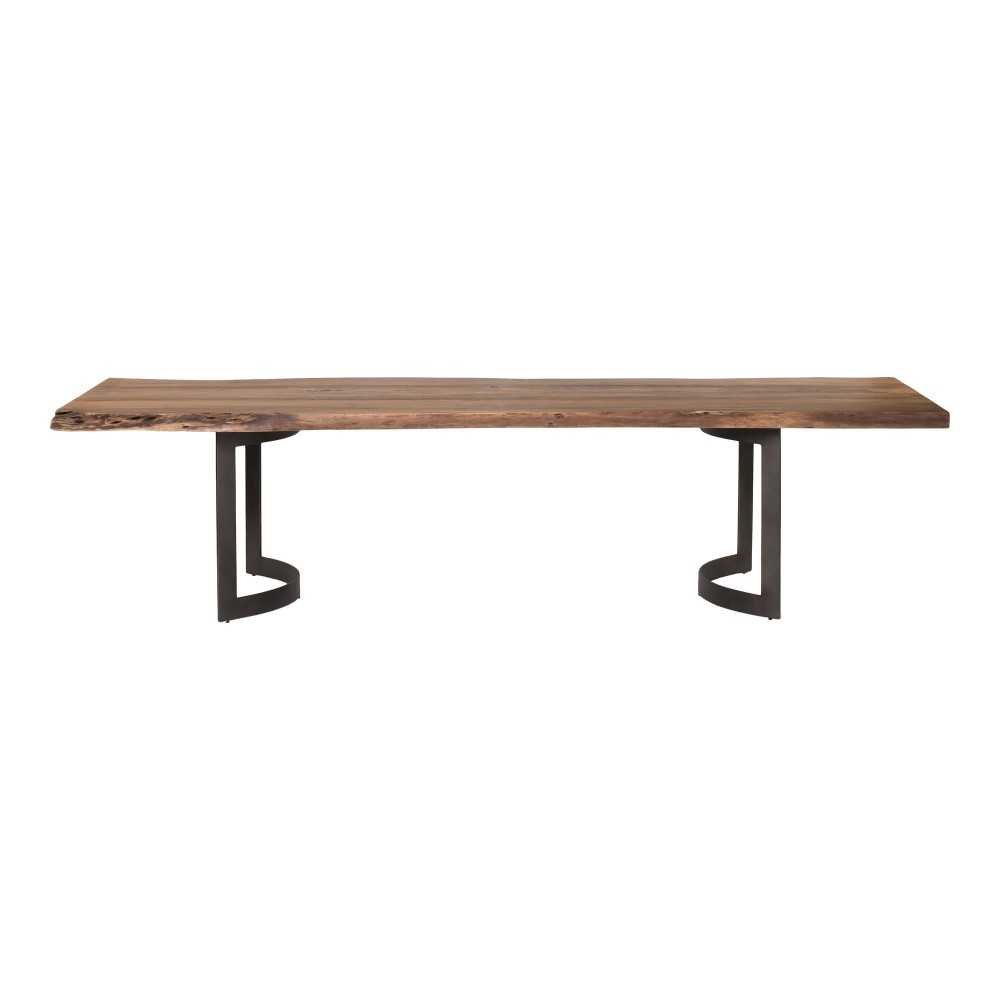 BENT DINING TABLE LARGE SMOKED