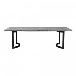 BENT DINING TABLE SMALL WEATHERED GREY