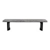 BENT BENCH EXTRA SMALL WEATHERED GREY