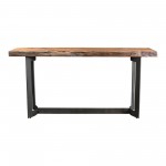 BENT CONSOLE TABLE SMOKED