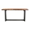 BENT CONSOLE TABLE SMOKED