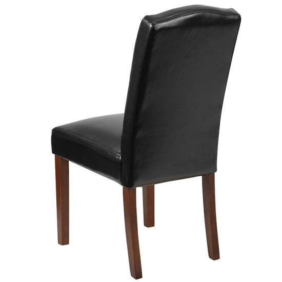 HERCULES Grove Park Series Black LeatherSoft Tufted Parsons Chair