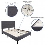 Queen Platform Bed | Queen Size Platform Bed Frame with Headboard