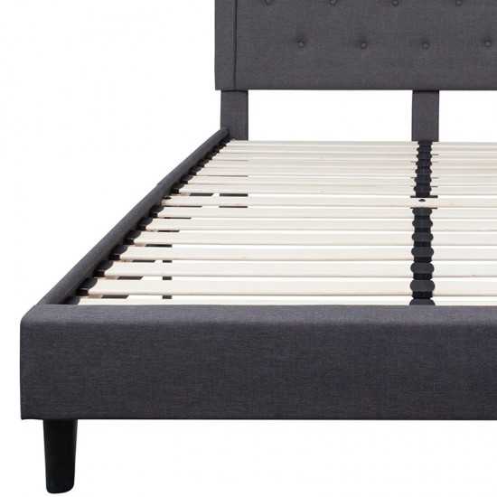 Queen Platform Bed | Queen Size Platform Bed Frame with Headboard