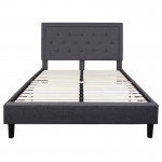 Queen Platform Bed | Queen Size Platform Bed Frame with Headboard