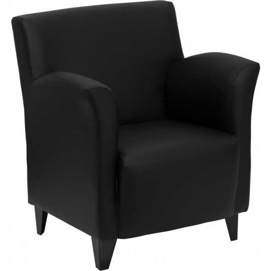 HERCULES Roman Series Black LeatherSoft Lounge Chair