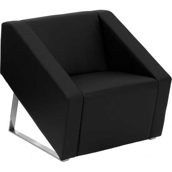 HERCULES Smart Series Black LeatherSoft Lounge Chair