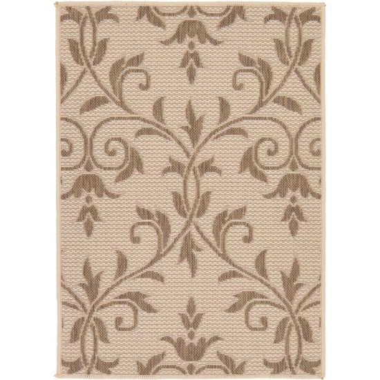 Rug Unique Loom Outdoor Botanical Beige Rectangular 2' 2 x 3' 0