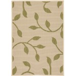 Rug Unique Loom Outdoor Botanical Green Rectangular 2' 2 x 3' 0