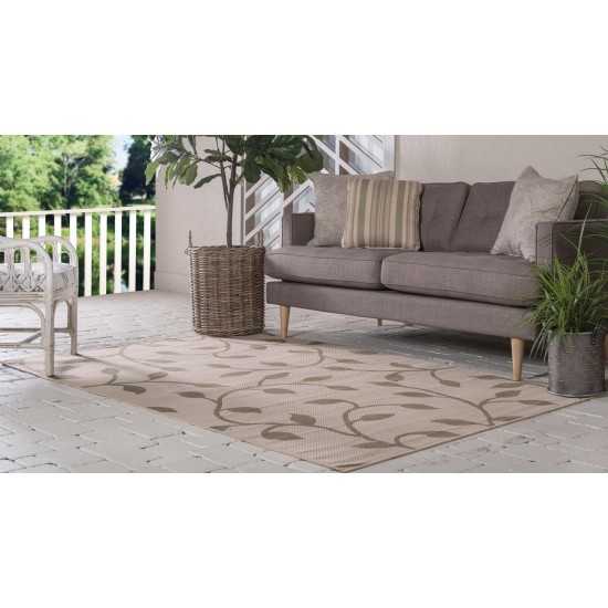 Rug Unique Loom Outdoor Botanical Green Rectangular 2' 2 x 3' 0