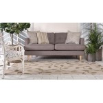 Rug Unique Loom Outdoor Botanical Green Rectangular 2' 2 x 3' 0