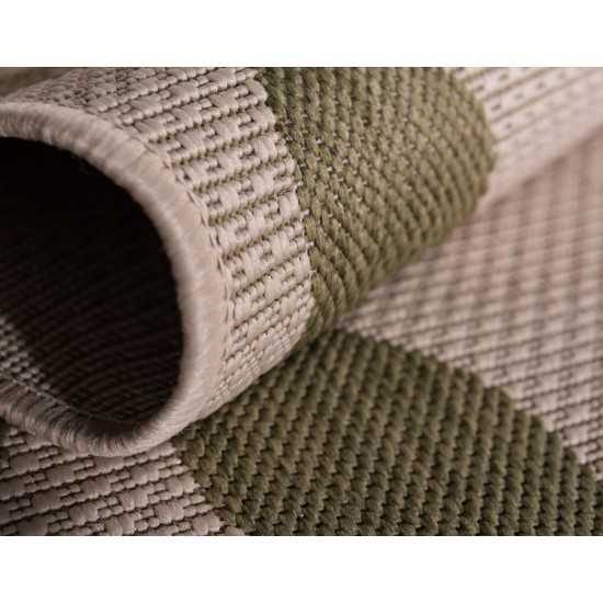 Rug Unique Loom Outdoor Botanical Green Rectangular 2' 2 x 3' 0