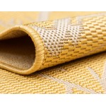Rug Unique Loom Outdoor Botanical Yellow Rectangular 2' 0 x 3' 0