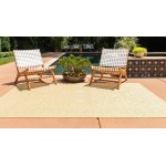 Rug Unique Loom Outdoor Botanical Yellow Rectangular 2' 0 x 3' 0