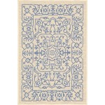 Rug Unique Loom Outdoor Botanical Beige/Blue Rectangular 2' 0 x 3' 0