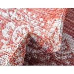 Rug Unique Loom Outdoor Border Rust Red Round 4' 0 x 4' 0