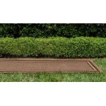 Rug Unique Loom Outdoor Border Brown Runner 2' 2 x 6' 0