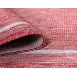 Rug Unique Loom Outdoor Border Rust Red Rectangular 9' 0 x 12' 0