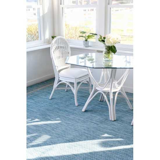 Rug Unique Loom Outdoor Border Aquamarine Rectangular 9' 0 x 12' 0