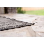 Rug Unique Loom Outdoor Border Gray Rectangular 9' 0 x 12' 0