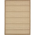 Rug Unique Loom Outdoor Border Brown Rectangular 9' 0 x 12' 0