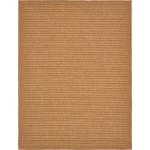 Rug Unique Loom Outdoor Border Light Brown Rectangular 9' 0 x 12' 0