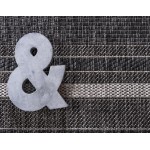 Rug Unique Loom Outdoor Border Black Rectangular 8' 0 x 11' 4
